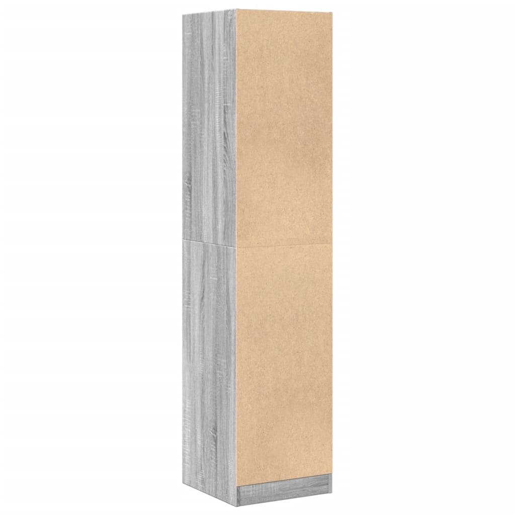 Dulap de farmacie, sonoma gri, 40x41x174,5 cm, lemn prelucrat GartenMobel Dekor