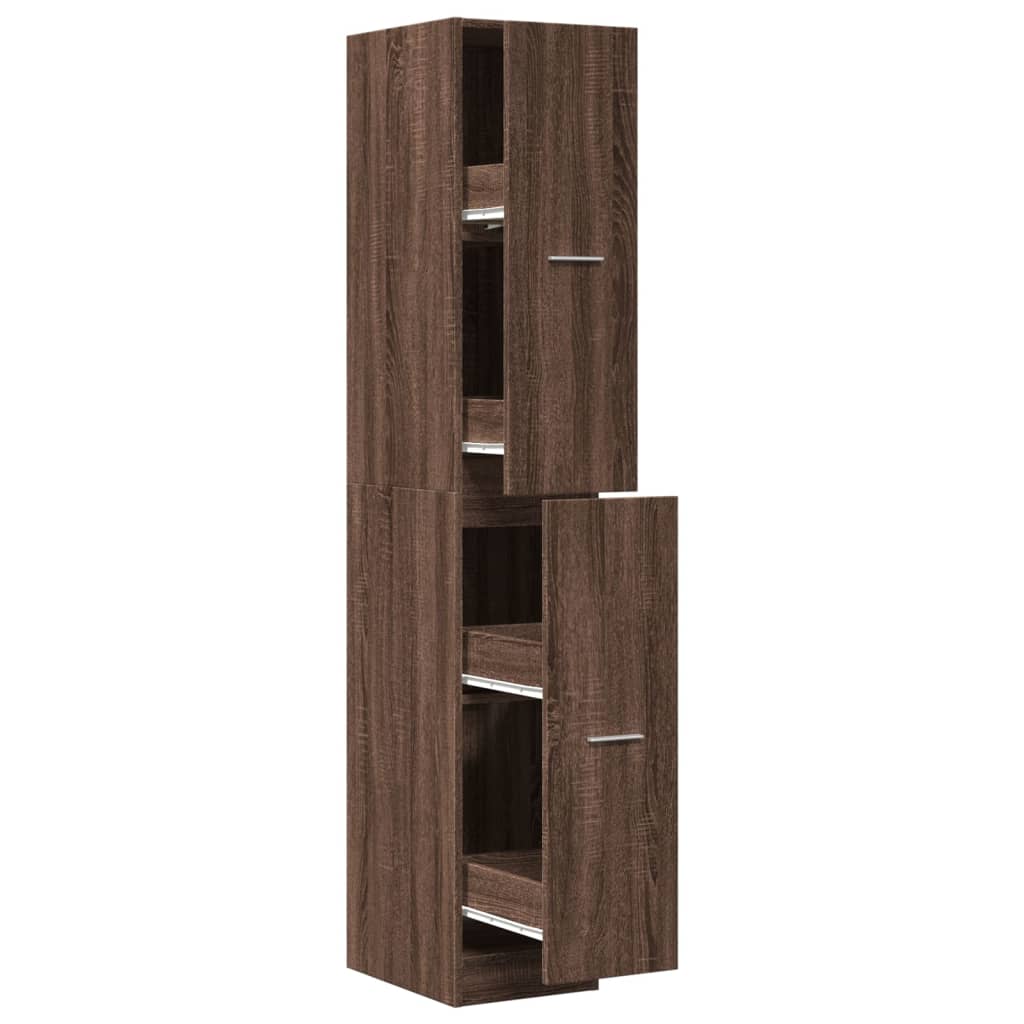 Dulap de farmacie, stejar maro, 30x41x174,5 cm, lemn prelucrat GartenMobel Dekor