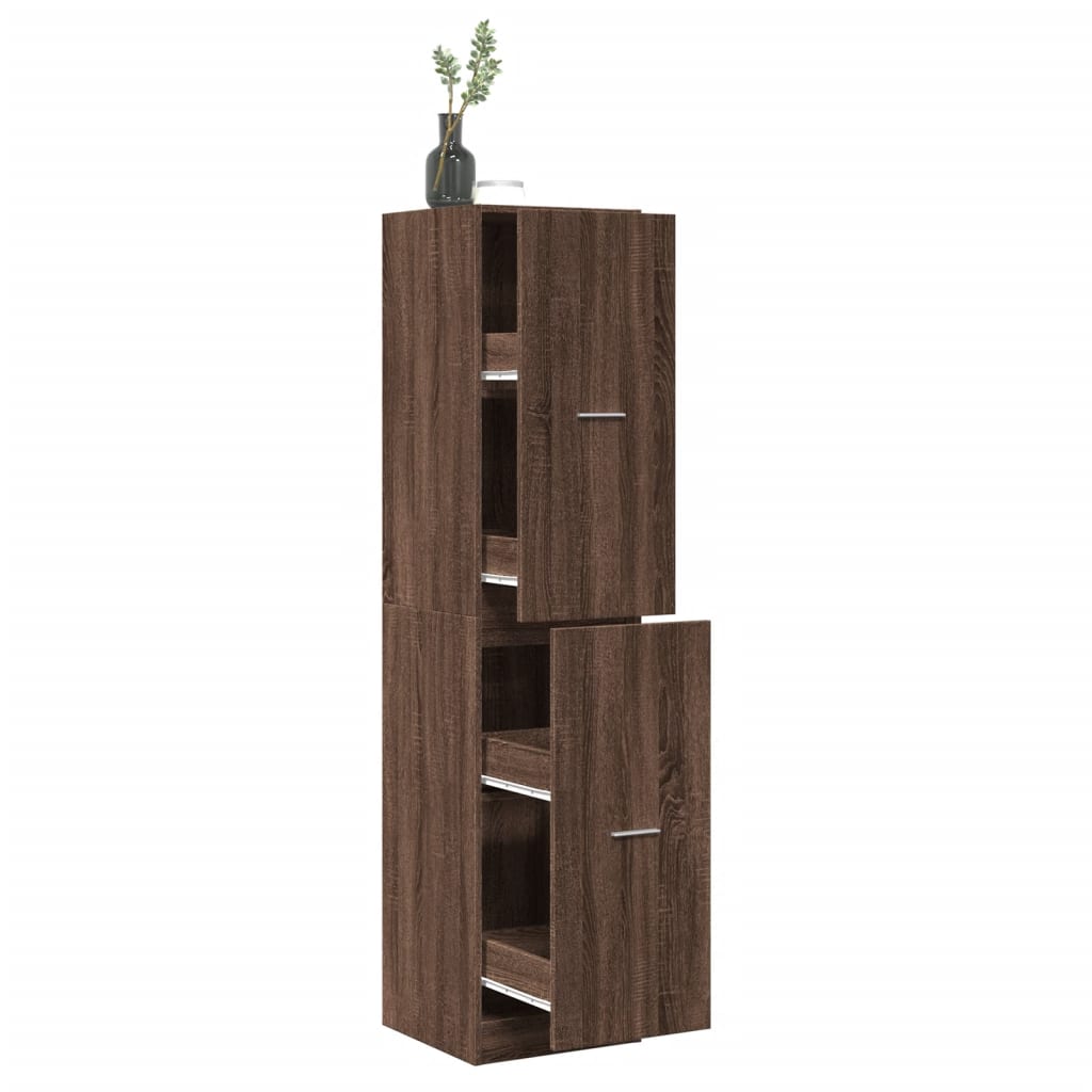 Dulap de farmacie, stejar maro, 40x41x174,5 cm, lemn prelucrat GartenMobel Dekor