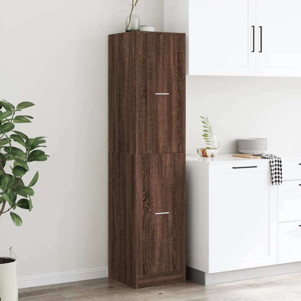 Dulap de farmacie, stejar maro, 40x41x174,5 cm, lemn prelucrat GartenMobel Dekor
