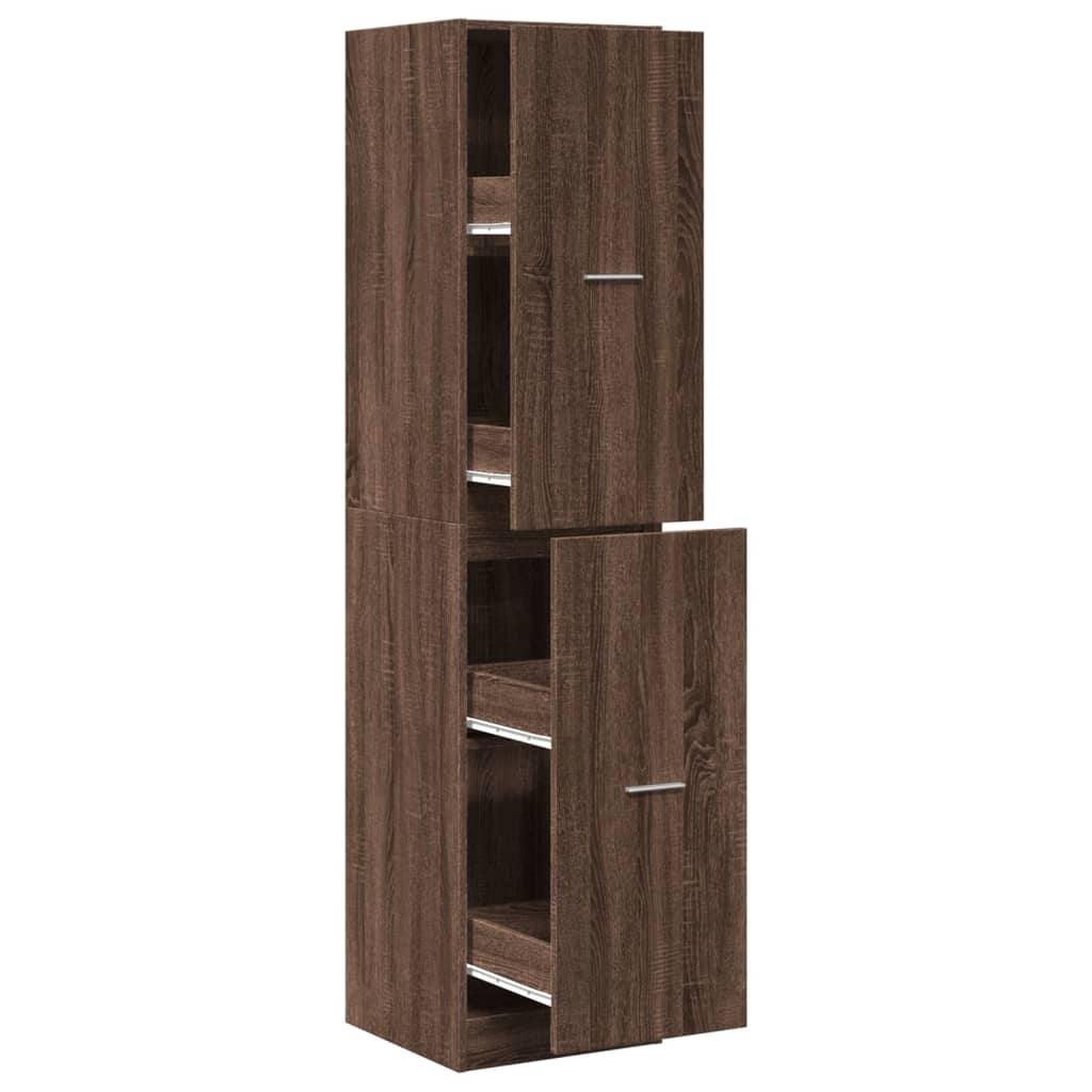 Dulap de farmacie, stejar maro, 40x41x174,5 cm, lemn prelucrat GartenMobel Dekor