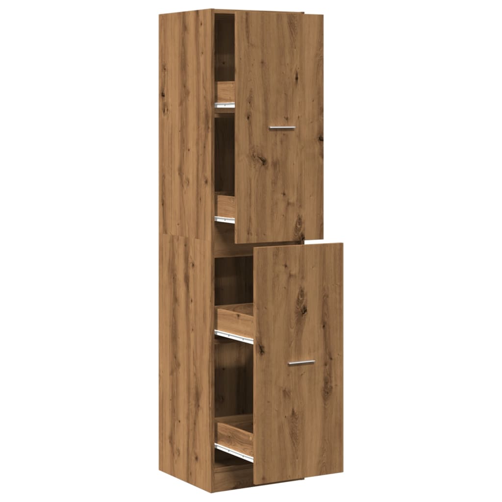Dulap farmacie, stejar artizanal, 40x41x174,5cm, lemn prelucrat GartenMobel Dekor