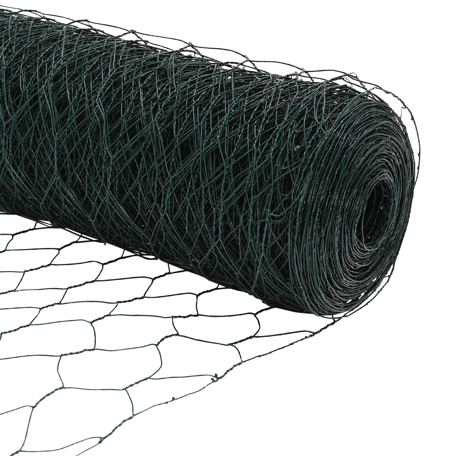 Îngrădire Hexagonală  Verde 0.6x50 m Oțel, Stâlpi de Îngrădire  13 buc Verde Ø32 mm 100 cm Oțel Galvanizat GartenMobel Dekor