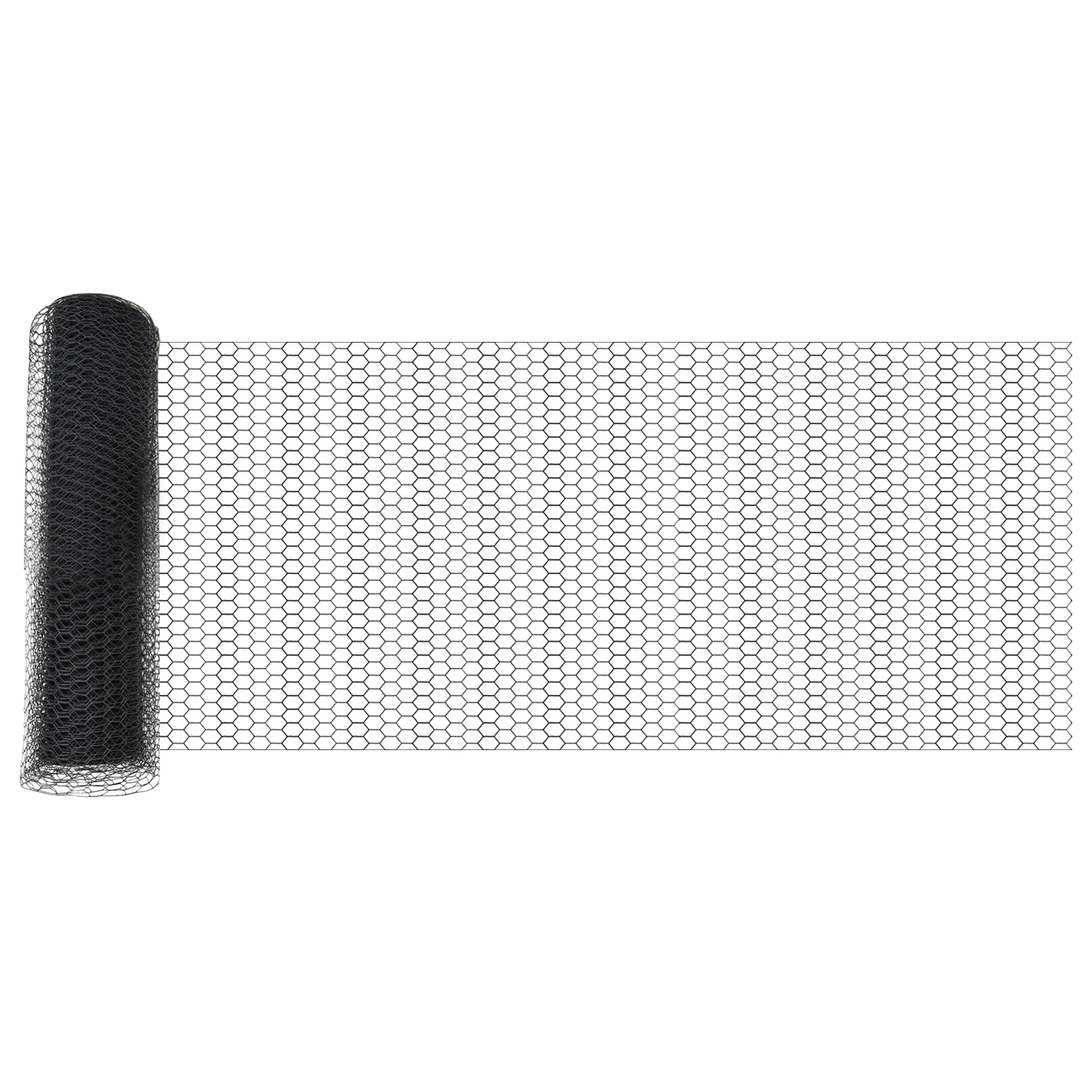 Gard Hexagonal  Gri 0.6x10 m Oțel, Posturi de Gard  7 pcs Gri Ø32 mm 100 cm Oțel Galvanizat GartenMobel Dekor