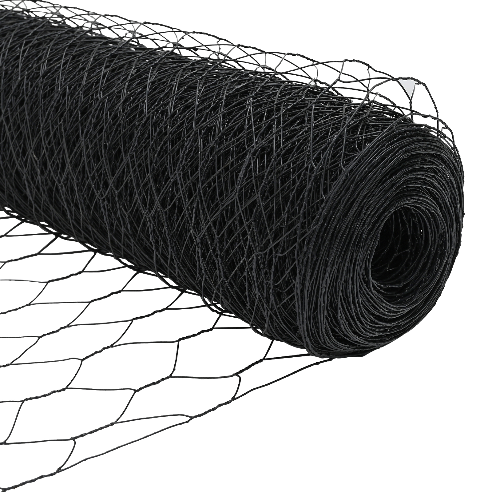 Gard Hexagonal  Gri 1x10 m Oțel, Stâlpi Gard  7 buc Gri Ø32 mm 150 cm Oțel Galvanizat GartenMobel Dekor