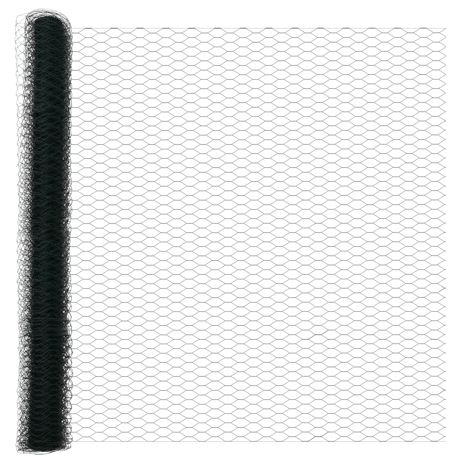 Gard Hexagonal  Verde 1.6x100 m Oțel, Stâlpi de Gard  13 buc Verde Ø32 mm 210 cm Oțel Zincat GartenMobel Dekor