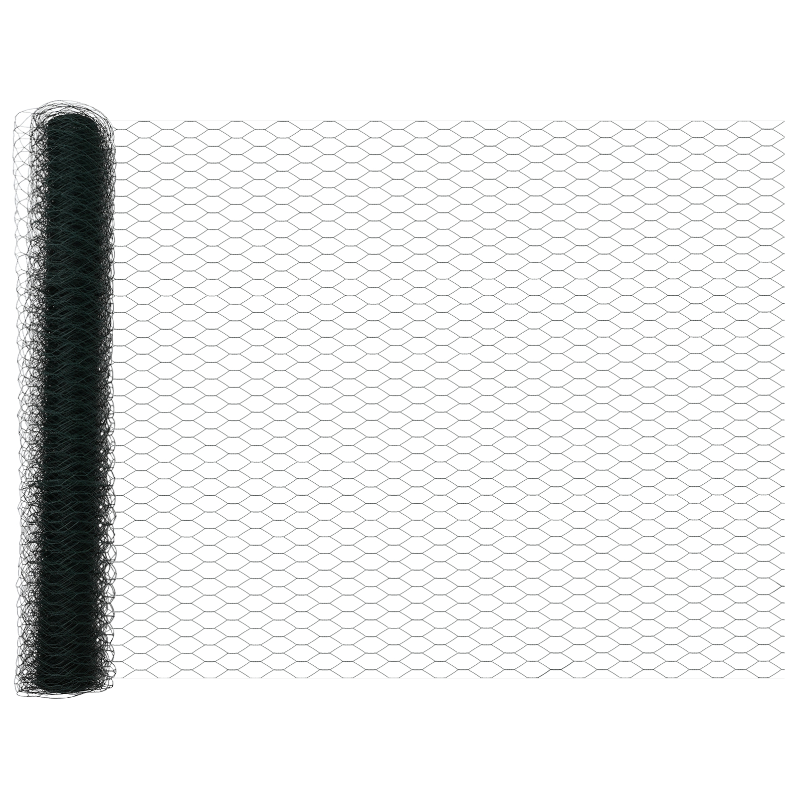 Gard Hexagonal  Verde 1x100 m Oțel, Stâlpi de Gard  13 pcs Verzi Ø32 mm 150 cm Oțel Zincat GartenMobel Dekor