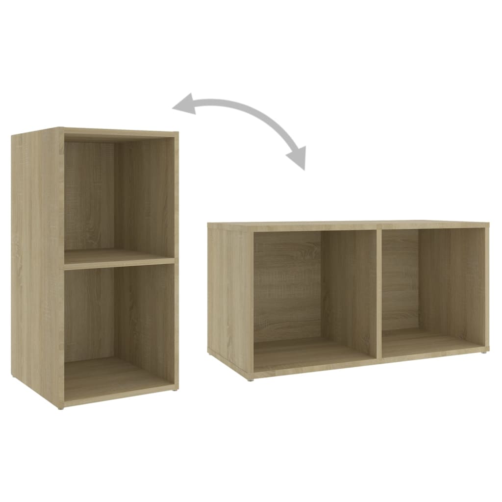 Set de dulapuri TV, 3 piese, stejar Sonoma, lemn prelucrat GartenMobel Dekor