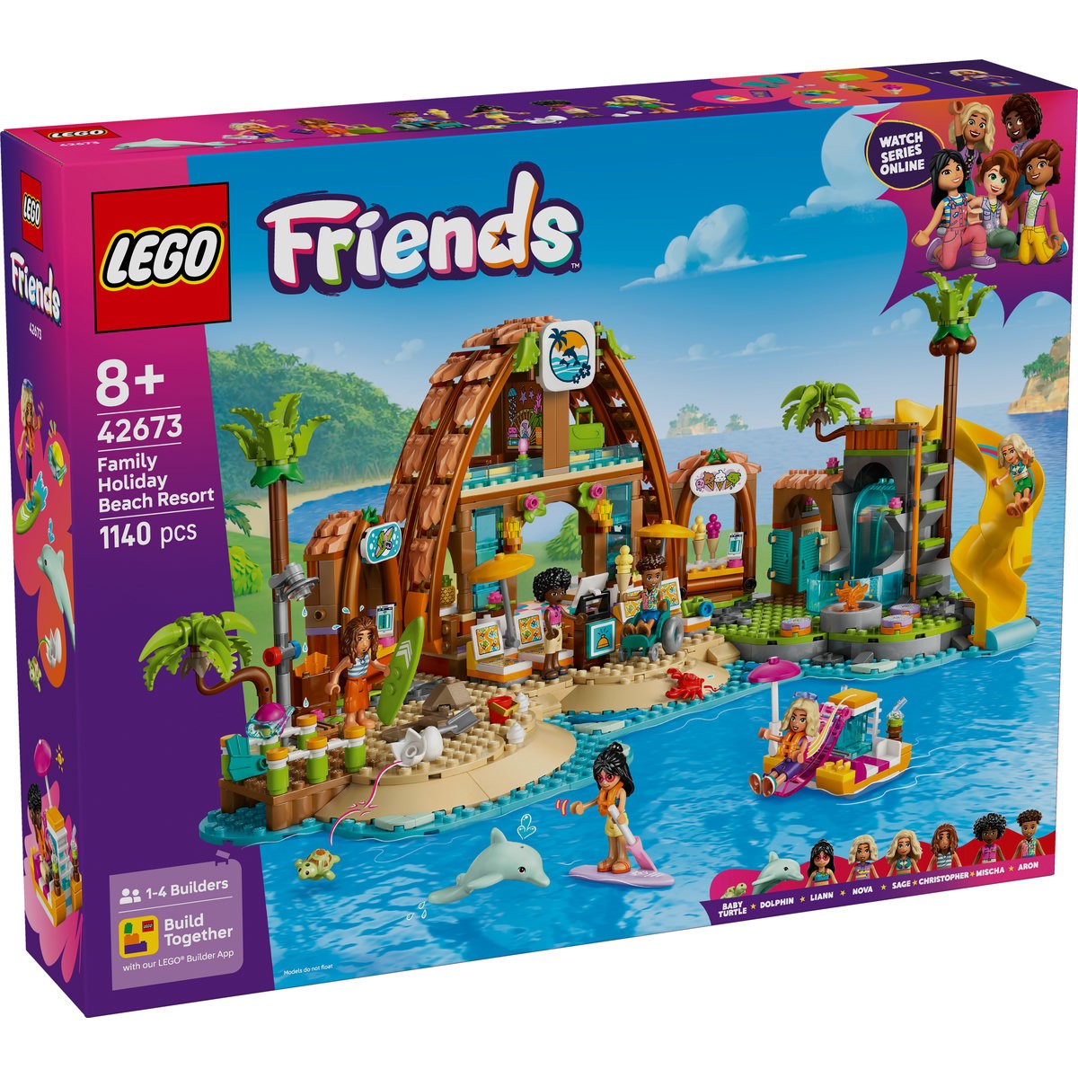 LEGO FRIENDS STATIUNE DE PE LITORAL PENTRU VACANTA CU FAMILIA 42673 SuperHeroes ToysZone