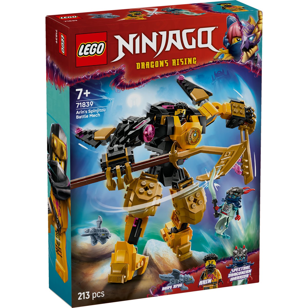 LEGO NINJAGO ROBOTUL DE LUPTA SPINJITZU A LUI ARIN 71839 SuperHeroes ToysZone
