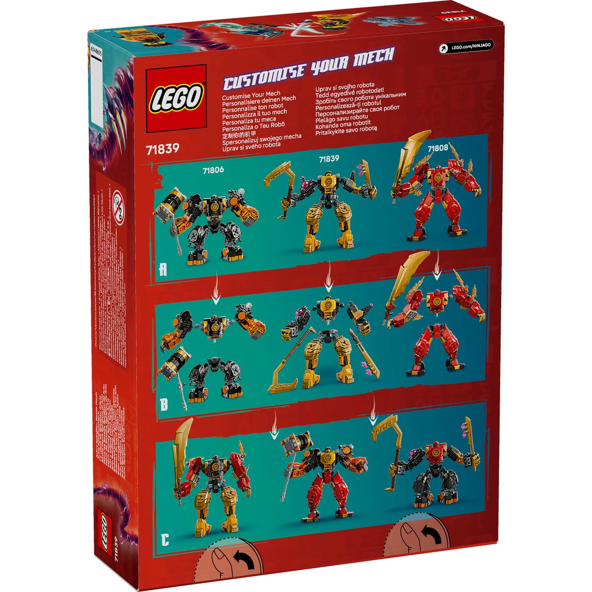 LEGO NINJAGO ROBOTUL DE LUPTA SPINJITZU A LUI ARIN 71839 SuperHeroes ToysZone