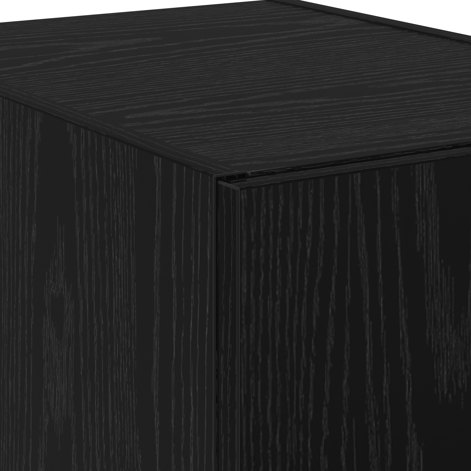Bufet înalt Stejar negru 40x42.5x185 cm Lemn solid GartenMobel Dekor