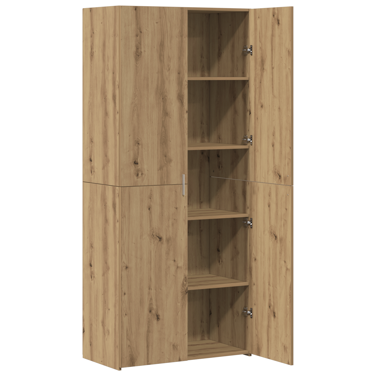 Bufet înalt din stejar artizanal 40x42.5x185 cm lemn ingineresc GartenMobel Dekor