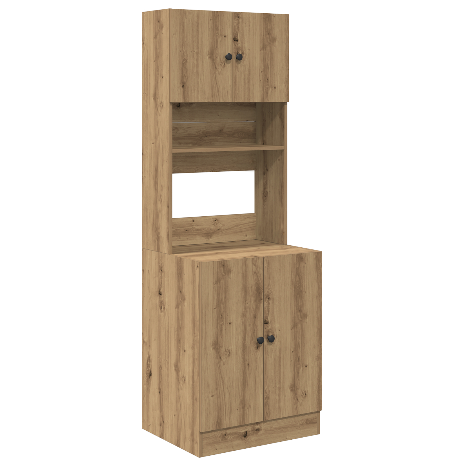 Dulap de bucătărie din stejar artizanal 60x50x180 cm Lemn compus GartenMobel Dekor