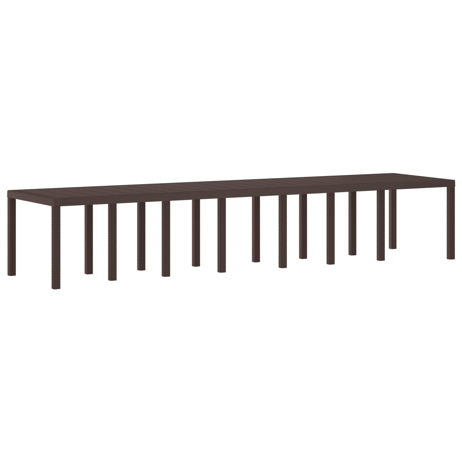 Masă de grădină  Maro 400x100x73 cm Poly Rattan, Masă de grădină  Maro 250x100x73 cm Poly Rattan, Masă de grădină  Maro 150x100x73 cm Poly Rattan GartenMobel Dekor
