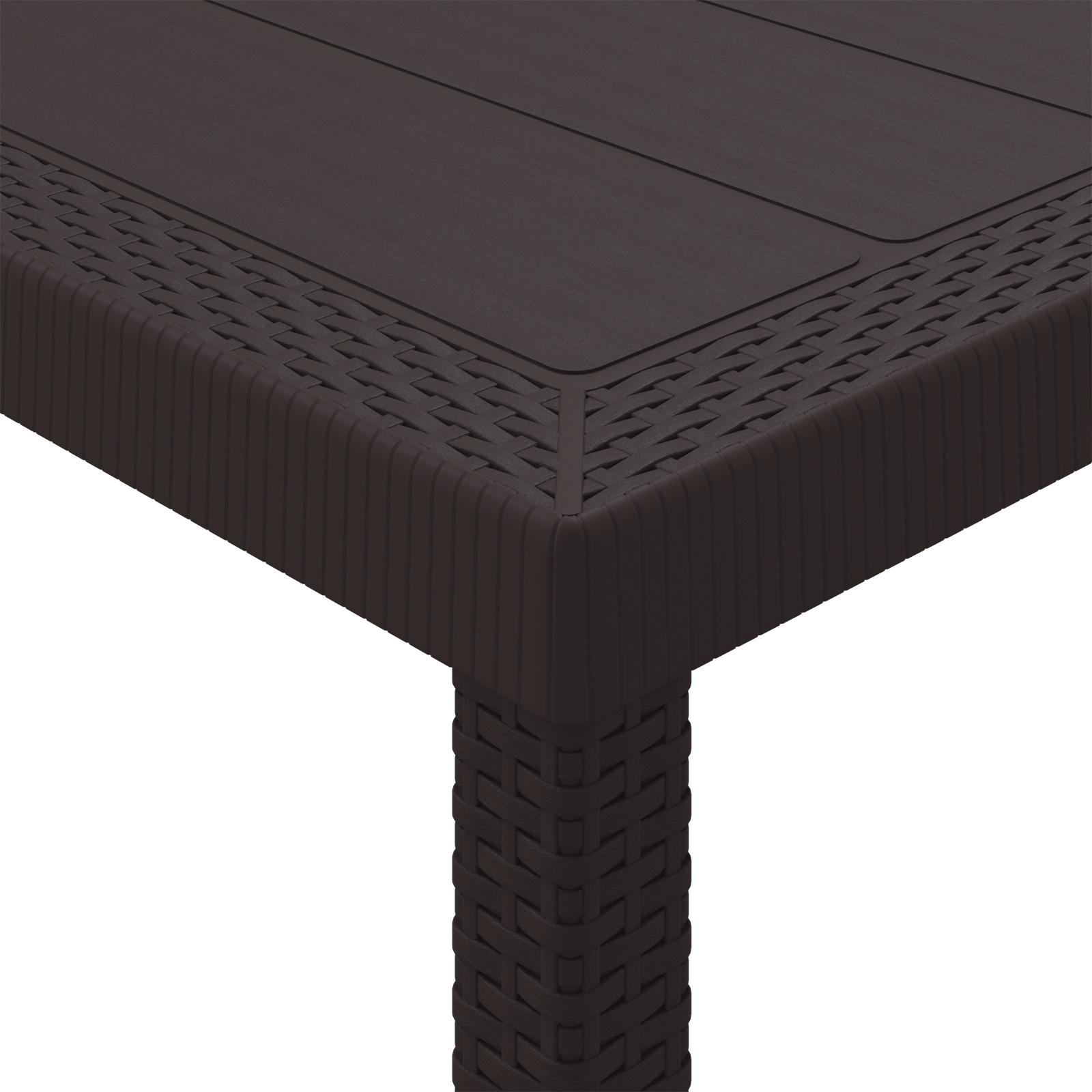 Masă de grădină  Maro 400x100x73 cm Poly Rattan, Masă de grădină  Maro 250x100x73 cm Poly Rattan, Masă de grădină  Maro 150x100x73 cm Poly Rattan GartenMobel Dekor