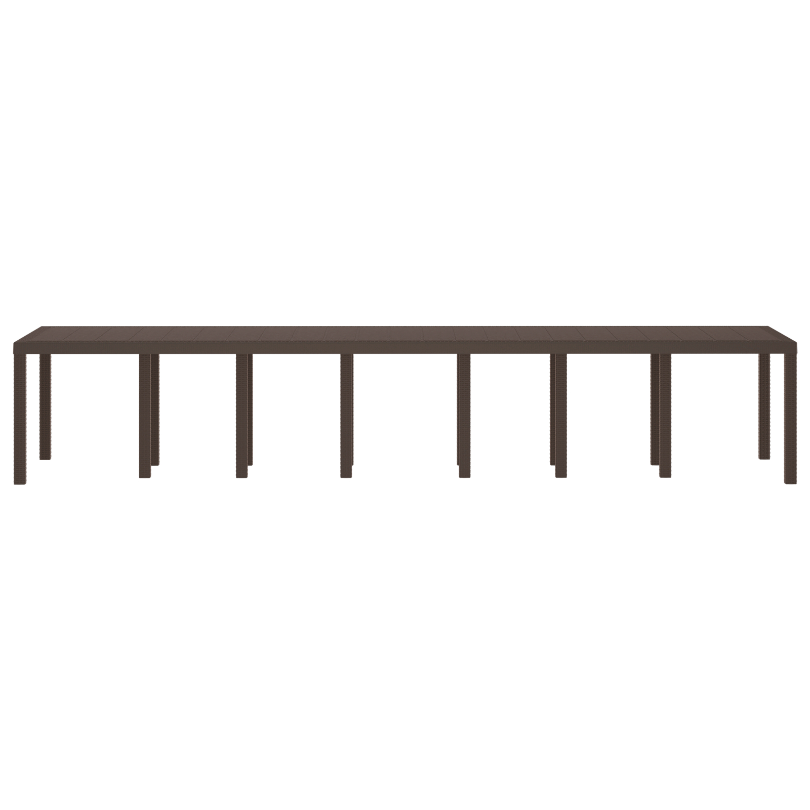 Masă de grădină  Maro 400x100x73 cm Poly Rattan, Masă de grădină  Maro 250x100x73 cm Poly Rattan, Masă de grădină  Maro 150x100x73 cm Poly Rattan GartenMobel Dekor