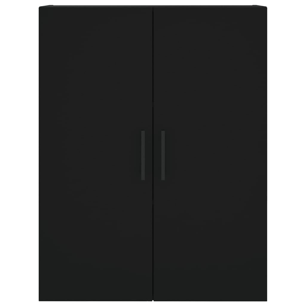 Dulap înalt, negru, 69,5x34x180 cm, lemn compozit GartenMobel Dekor