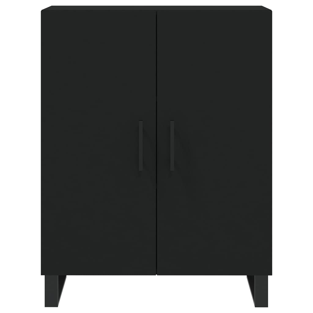 Dulap înalt, negru, 69,5x34x180 cm, lemn compozit GartenMobel Dekor