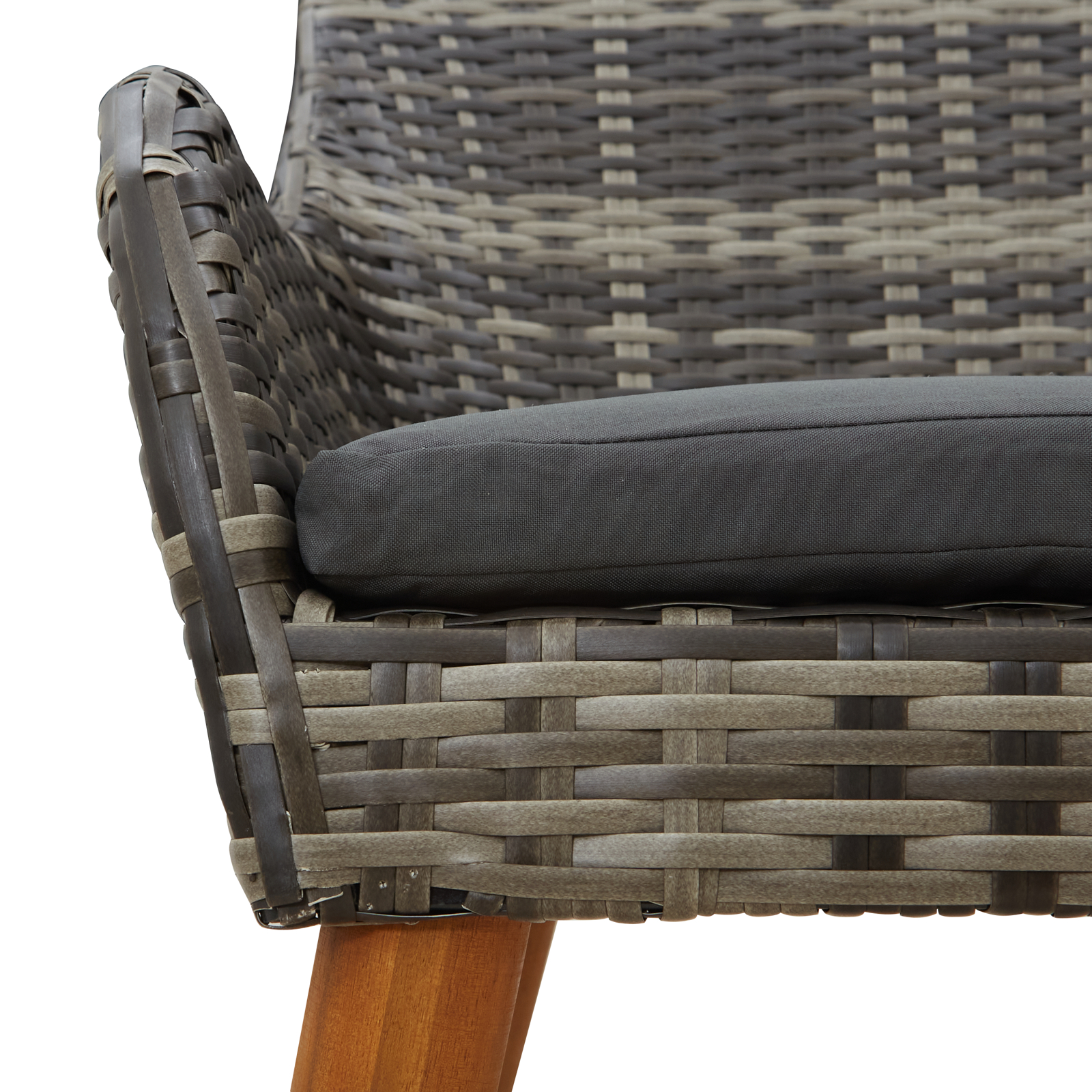 Set de Dining pentru Grădină 9 Piese Gri Poliratan GartenMobel Dekor