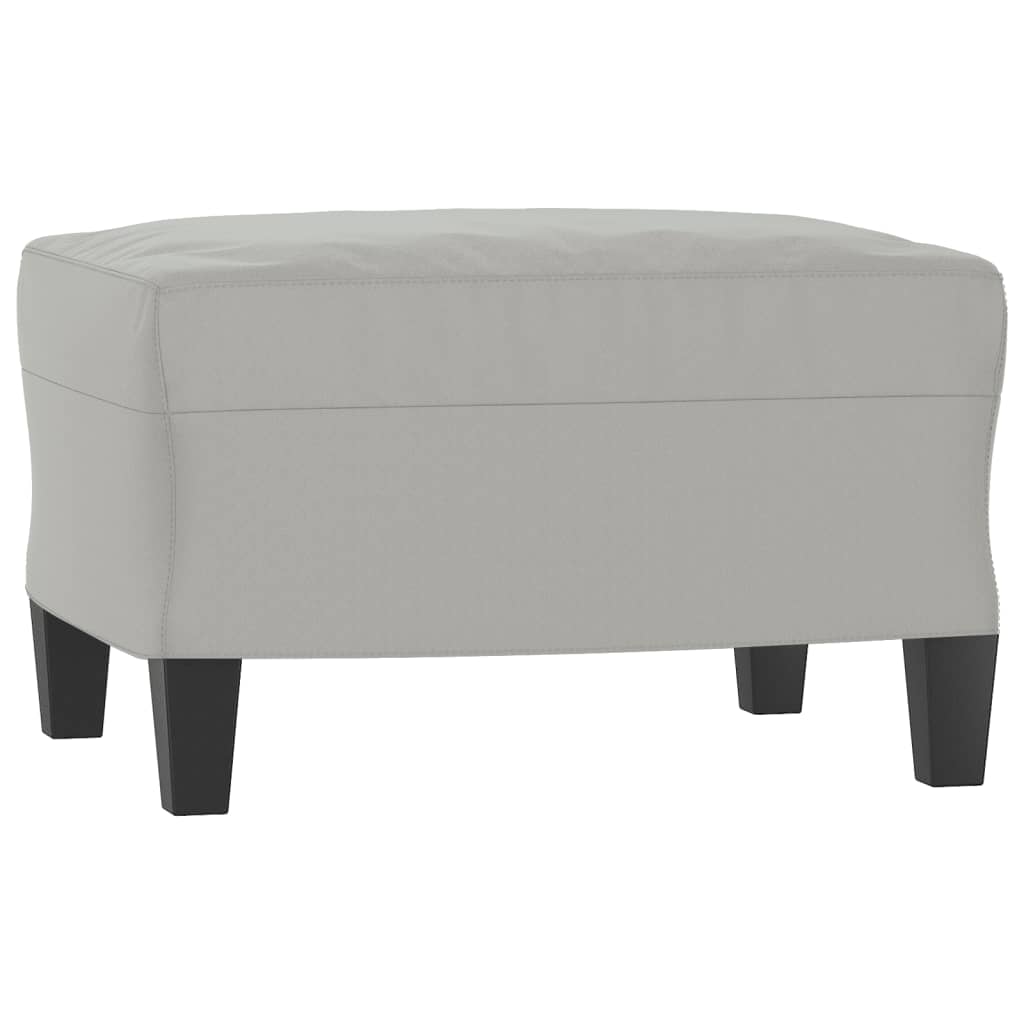 Set de canapele cu perne, 3 piese, gri deschis, microfibră GartenMobel Dekor