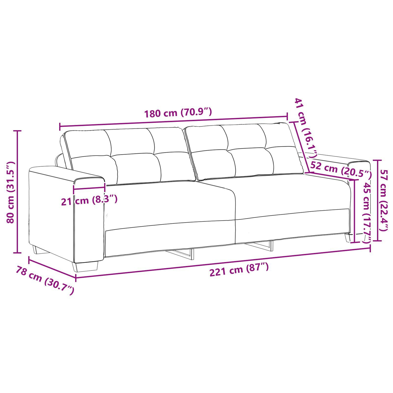 Set canapea, 3 piese, perne gri deschis, catifea GartenMobel Dekor