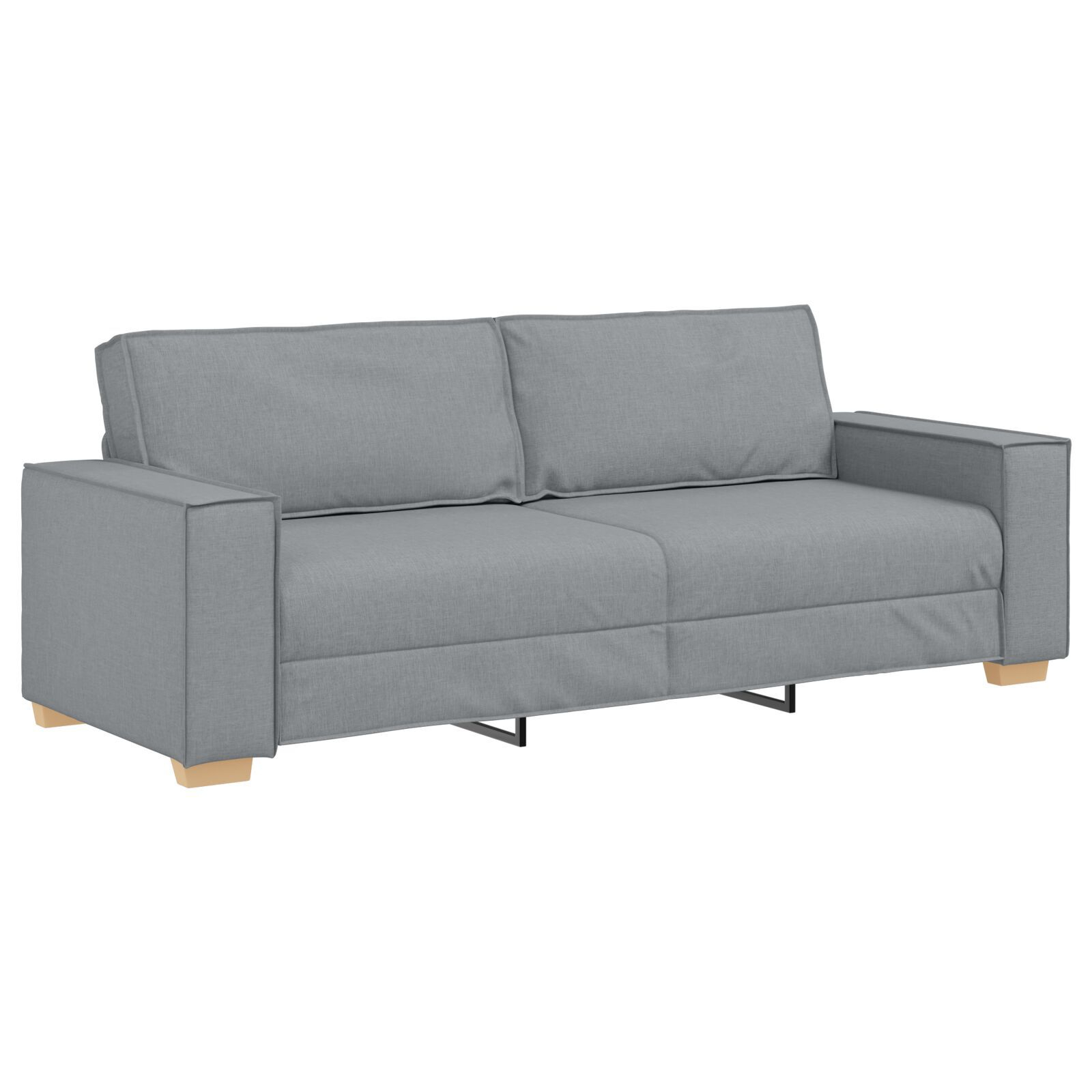 Set canapea, 3 piese, perne gri deschis, textil GartenMobel Dekor