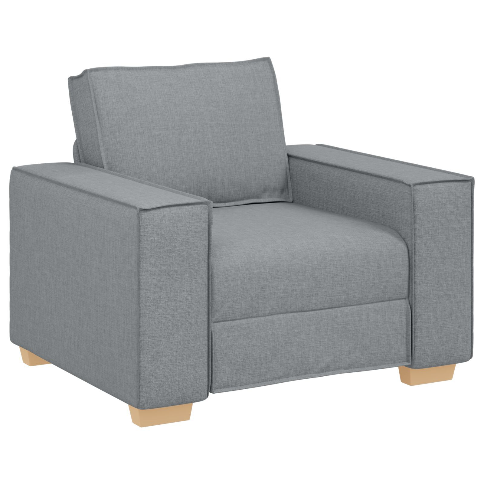 Set canapea, 3 piese, perne gri deschis, textil GartenMobel Dekor