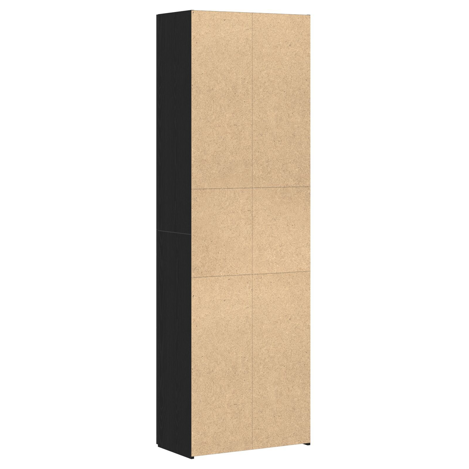 Credență birou  Negru Stejar 60x32x190 cm Lemn prelucrat GartenMobel Dekor