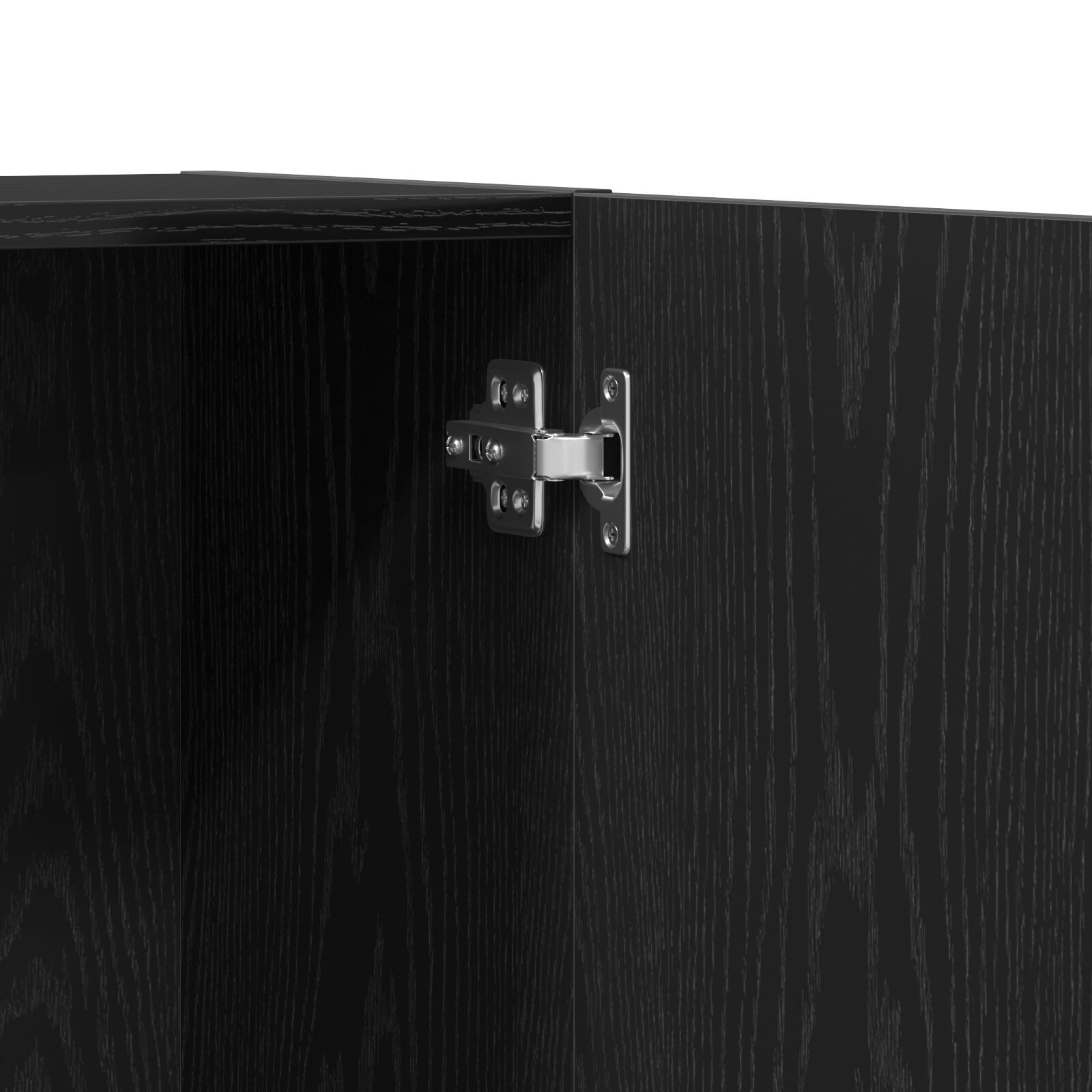 Credență birou  Negru Stejar 60x32x190 cm Lemn prelucrat GartenMobel Dekor