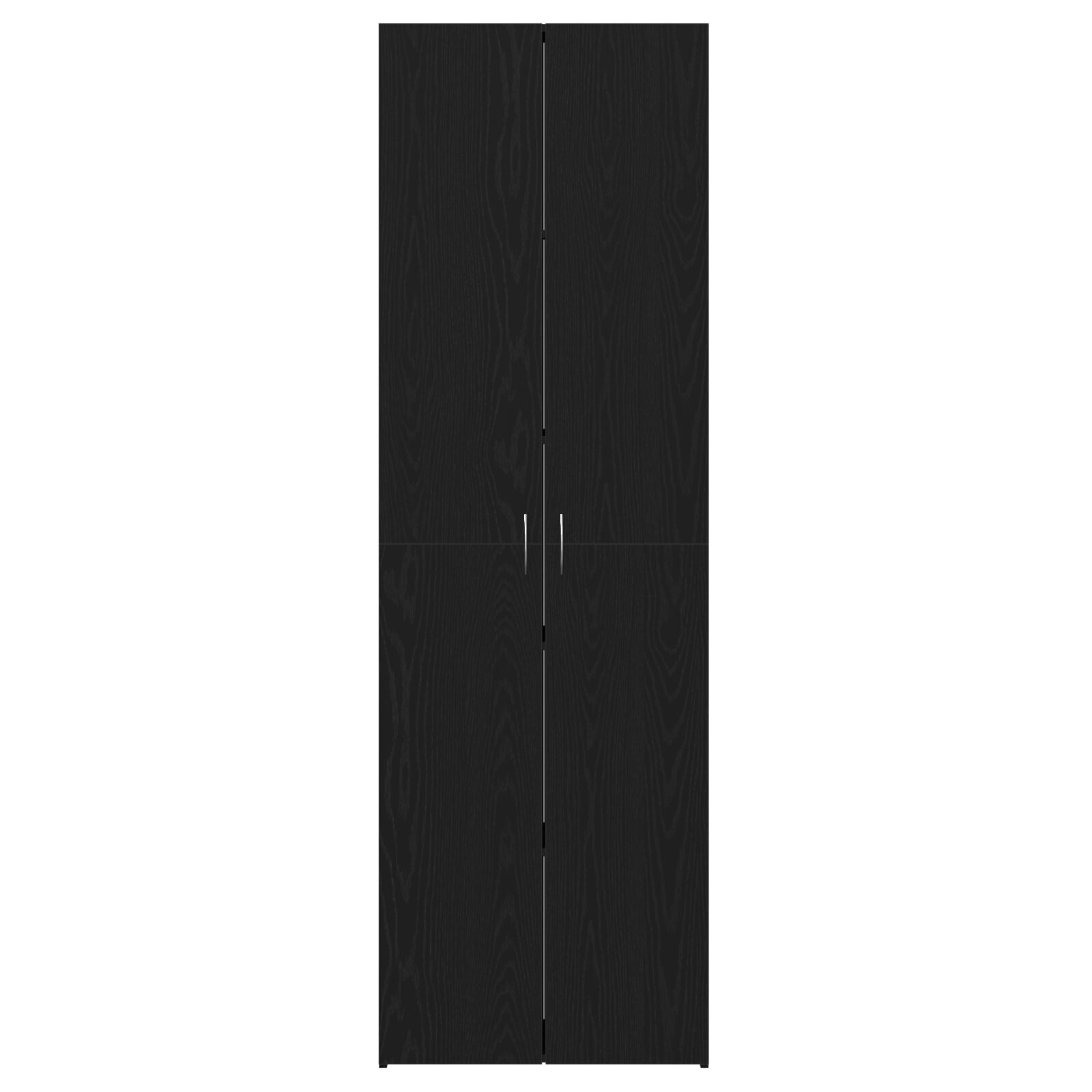 Credență birou  Negru Stejar 60x32x190 cm Lemn prelucrat GartenMobel Dekor