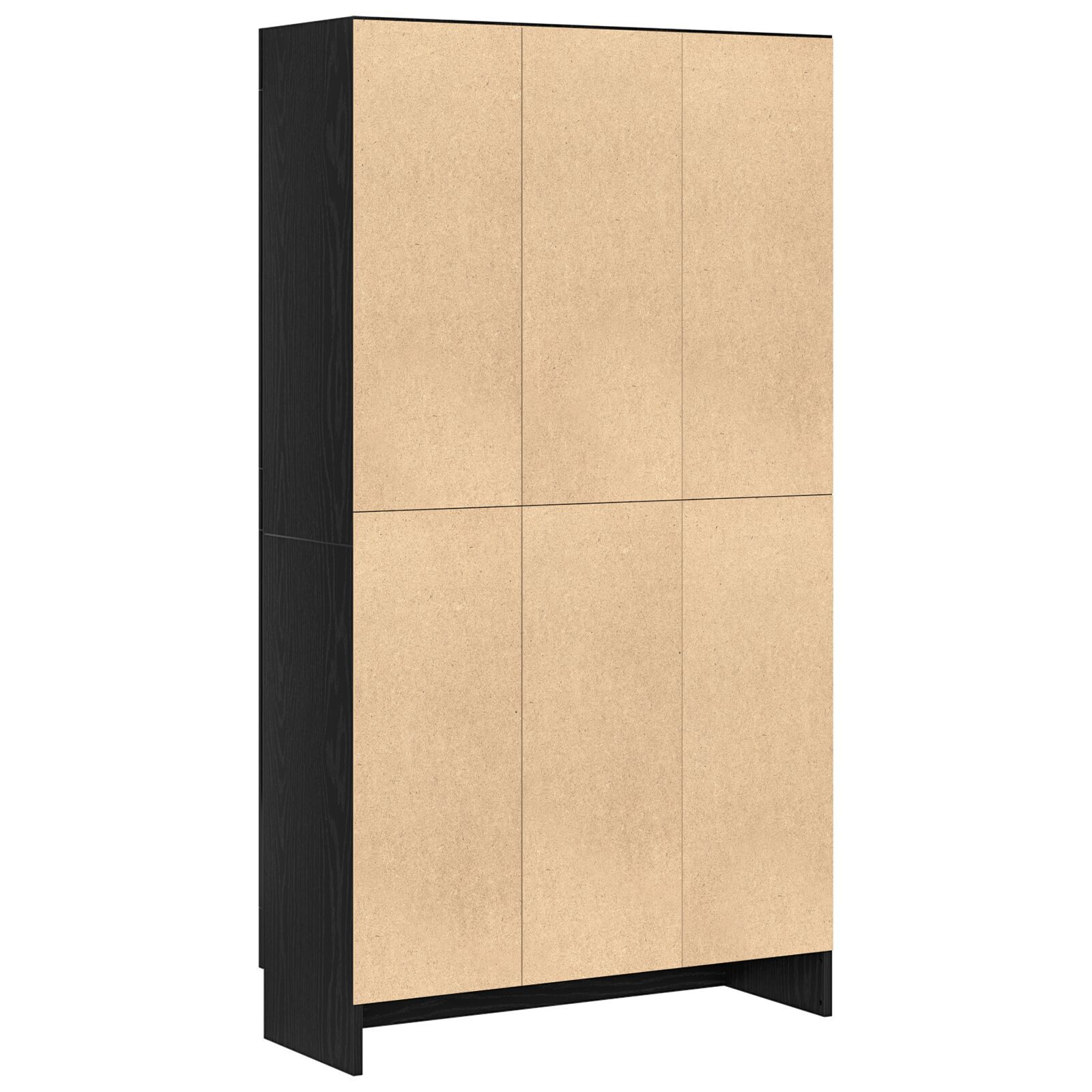 Set de biblioteci  2 buc Negru Stejar 165x30,5x150 cm Lemn prelucrat GartenMobel Dekor