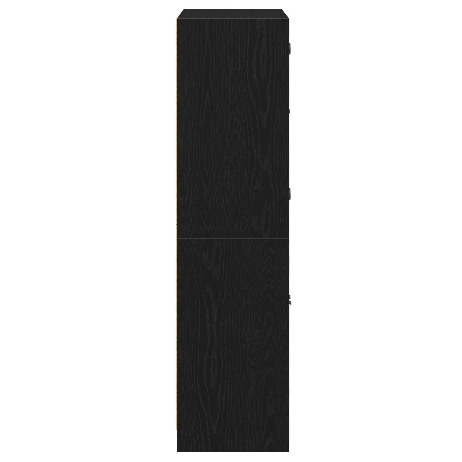 Dulap înalt cu uși, stejar negru, 68x37x142 cm, lemn prelucrat GartenMobel Dekor