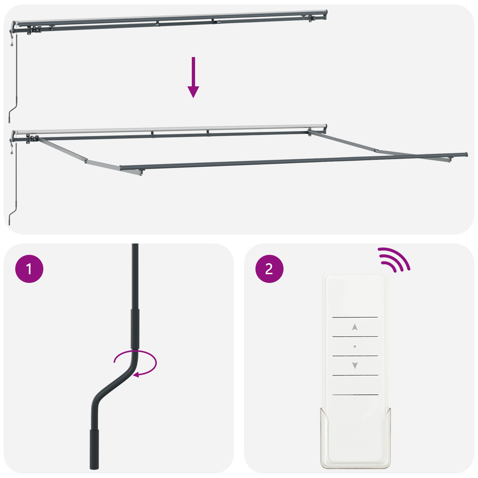 Marchiză automată retractabilă roșie 400x300 cm,  Material de înlocuire pentru marchiză 4x3 m cadru roșu GartenMobel Dekor