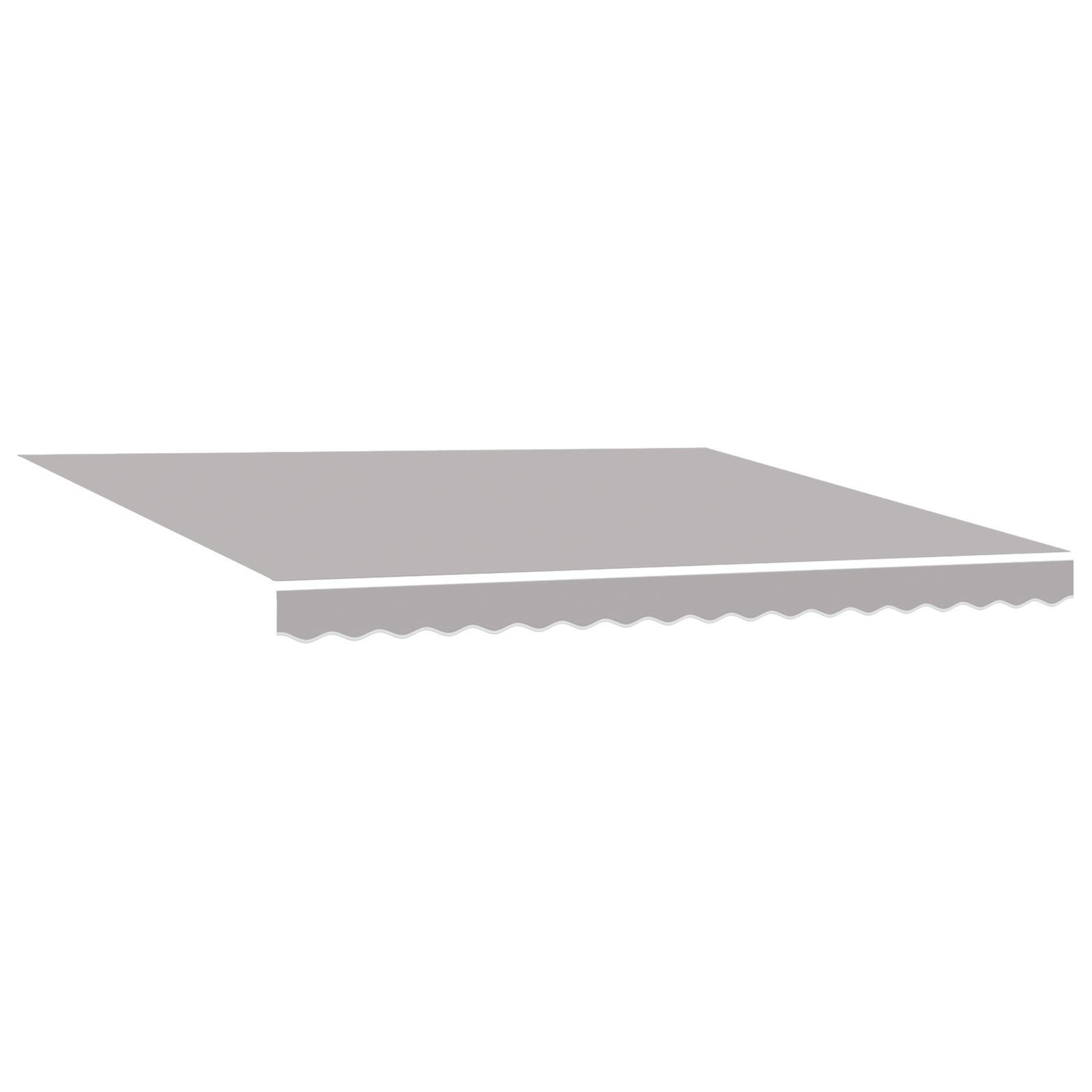 Marcheză manuală retractabilă gri deschis 400x300 cm, Material de înlocuire pentru marcheză pentru cadru de 4x3 m gri deschis GartenMobel Dekor