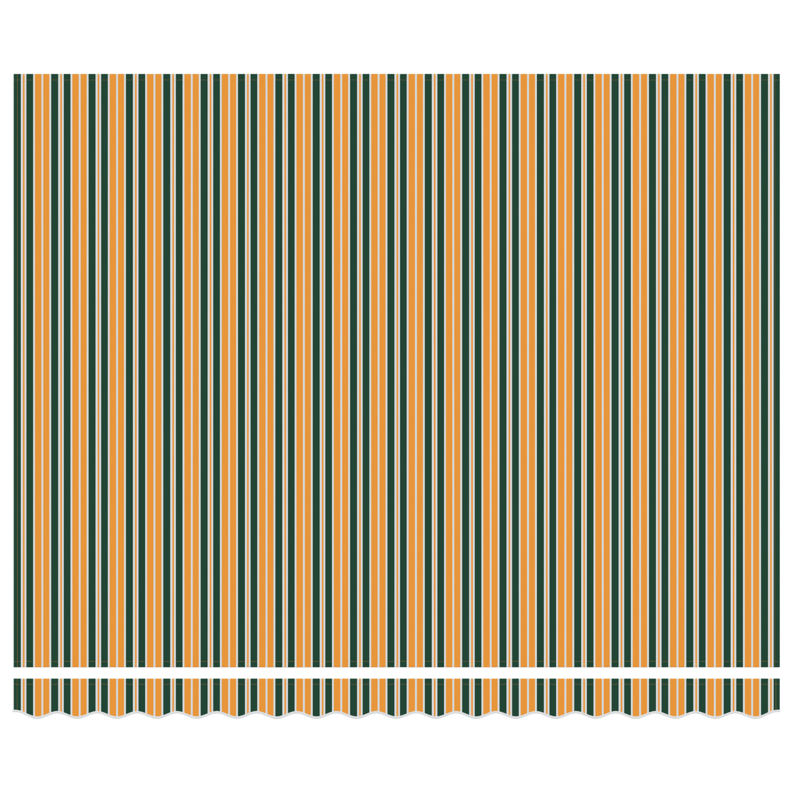 Marchiză manuală retractabilă cu LED Verde și Galben 400x300 cm, Material de schimb pentru marchiză pentru cadru de 4x3 m Verde și Galben GartenMobel Dekor