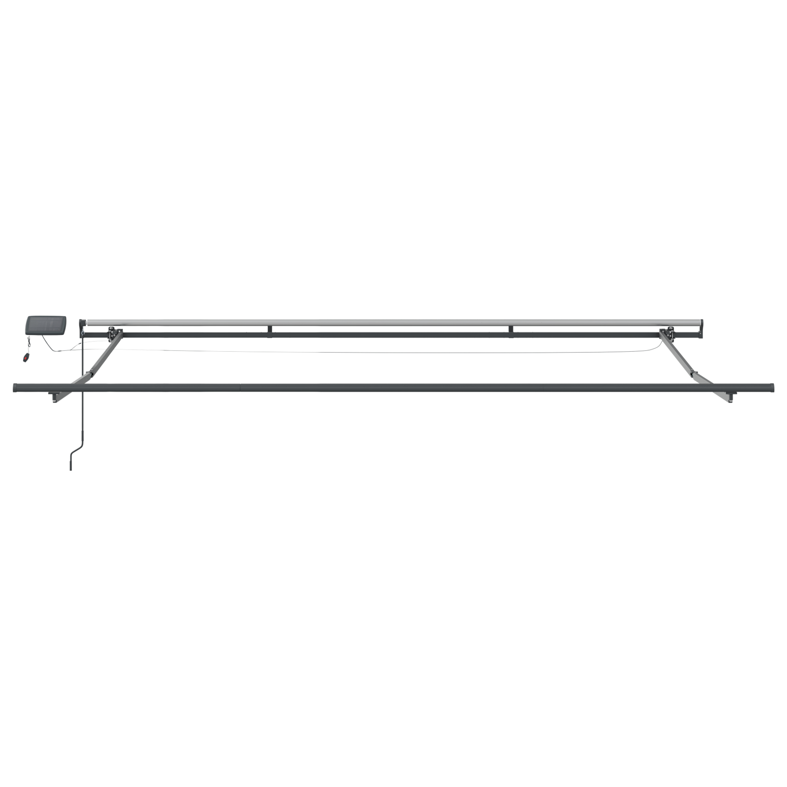 Marchiză manuală retractabilă cu LED Verde și Galben 400x300 cm, Material de schimb pentru marchiză pentru cadru de 4x3 m Verde și Galben GartenMobel Dekor