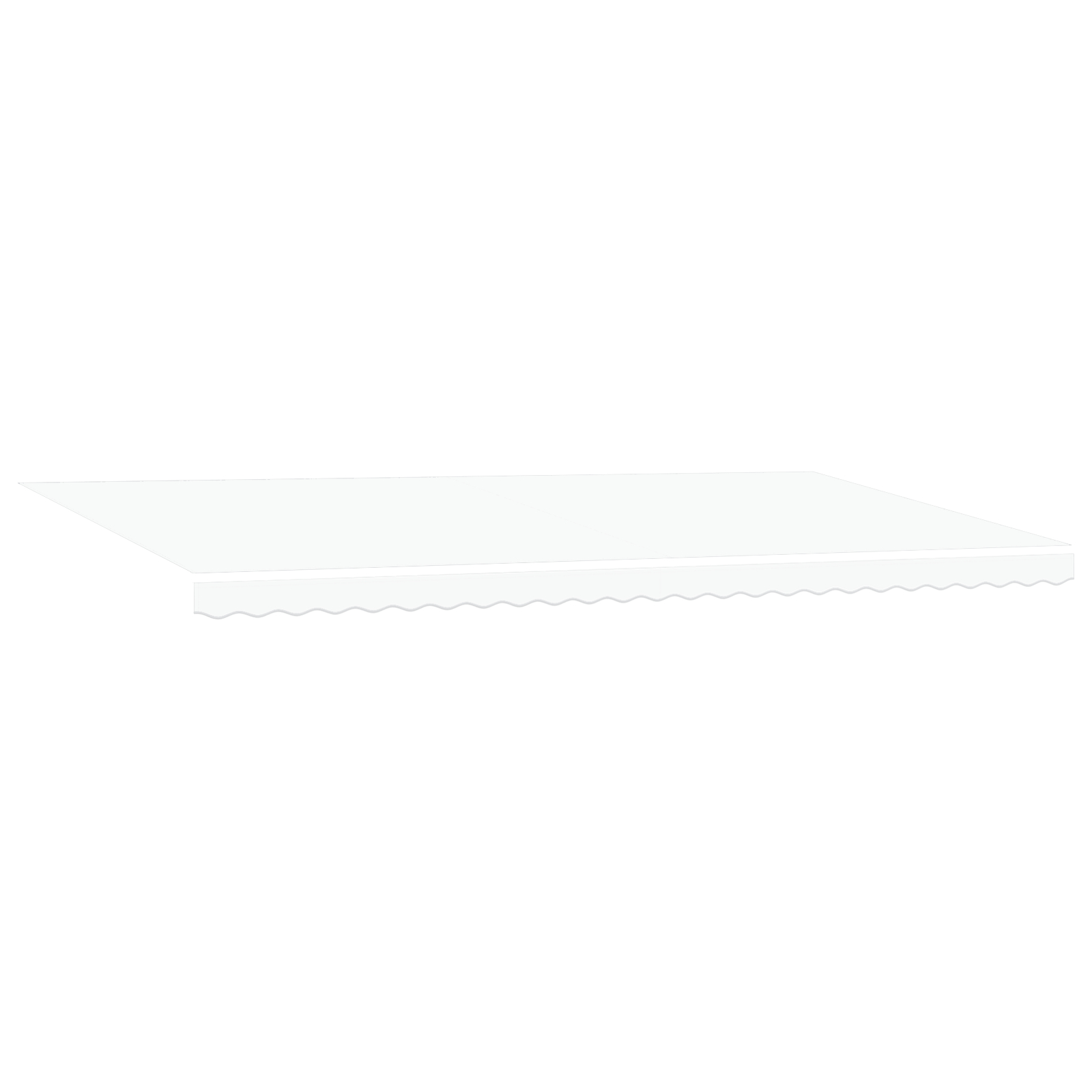 Marchiză retractabilă manuală vitaXL cu LED alb 600x300 cm, Material de schimb pentru marchiză vitaXL pentru cadru de 6x3 m alb GartenMobel Dekor