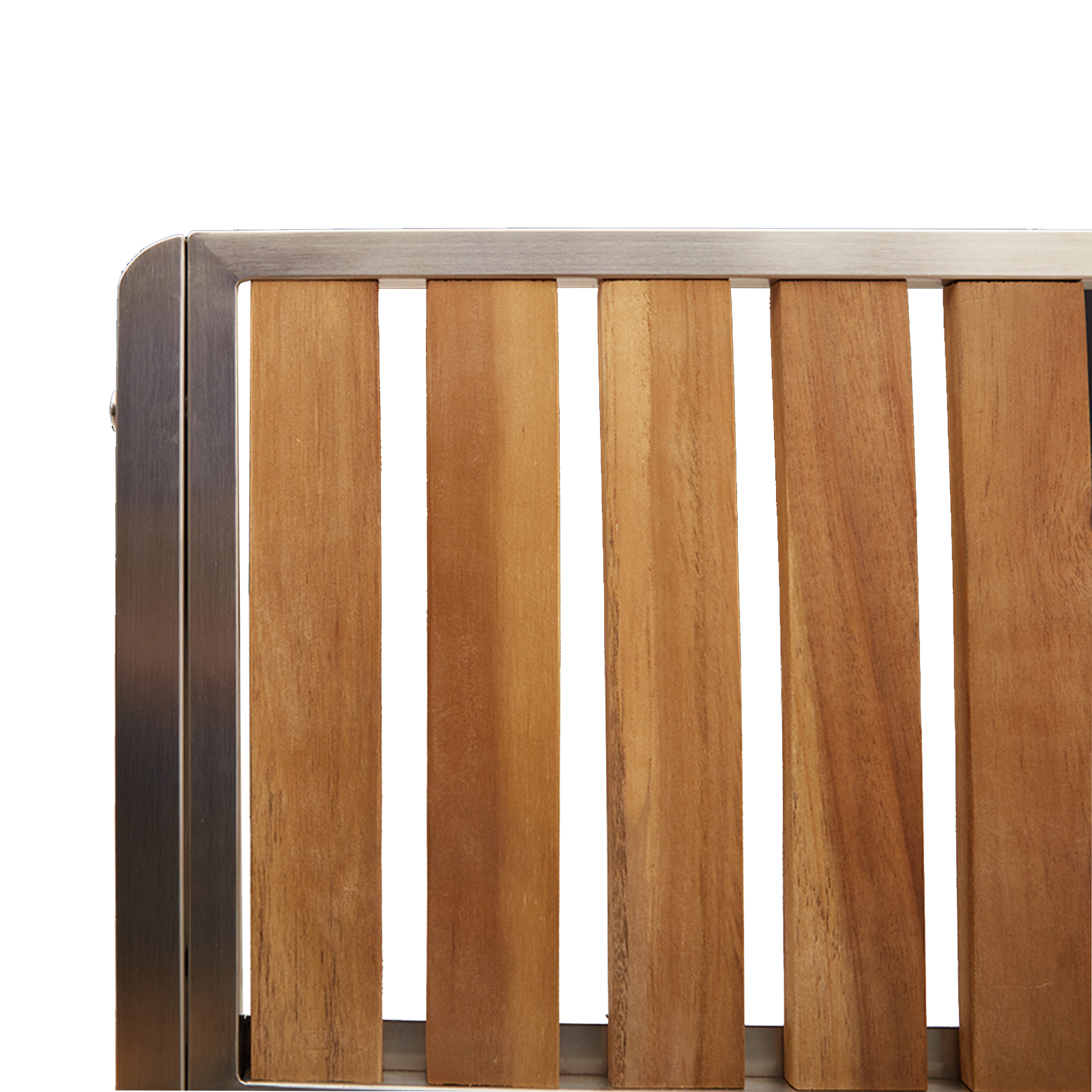 Set de Masă pentru Grădină  5 Piese din Lemn Solid de Acacia, Masă de Exterior  90x90x74.5 cm din Lemn Solid de Acacia, Scaune de Grădină Stackable 4 pcs din Lemn Solid de Acacia și Metal GartenMobel Dekor