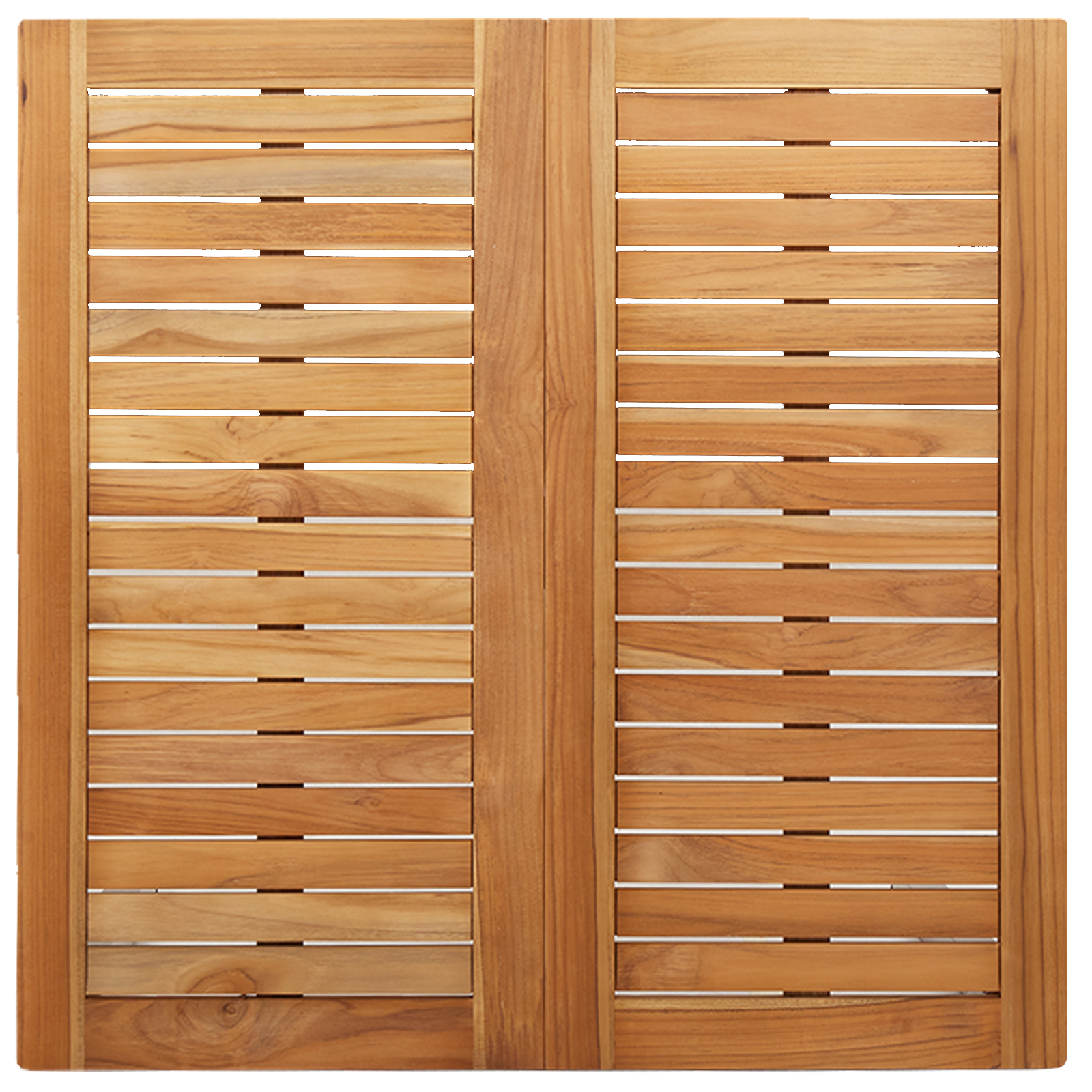 Set de masă pentru grădină  3 Piese din Lemn Solid de Tec, Masă de exterior  90x90x74.5 cm din Lemn Solid de Tec, Scaune de grădină stackabile  2 bucăți din Lemn Solid de Tec și Oțel GartenMobel Dekor