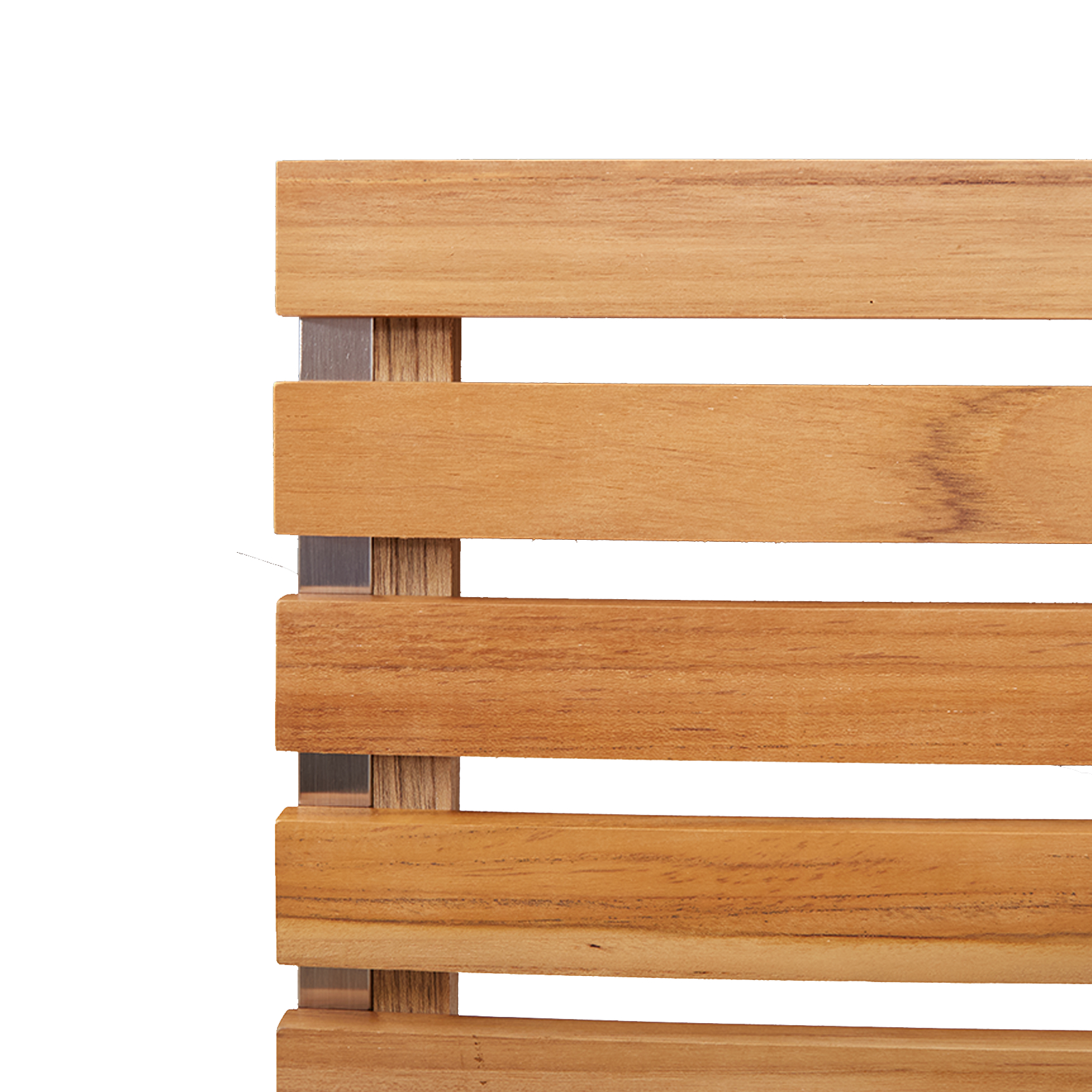Set de masă pentru grădină  3 Piese din Lemn Solid de Tec, Masă de exterior  90x90x74.5 cm din Lemn Solid de Tec, Scaune de grădină stackabile  2 bucăți din Lemn Solid de Tec și Oțel GartenMobel Dekor