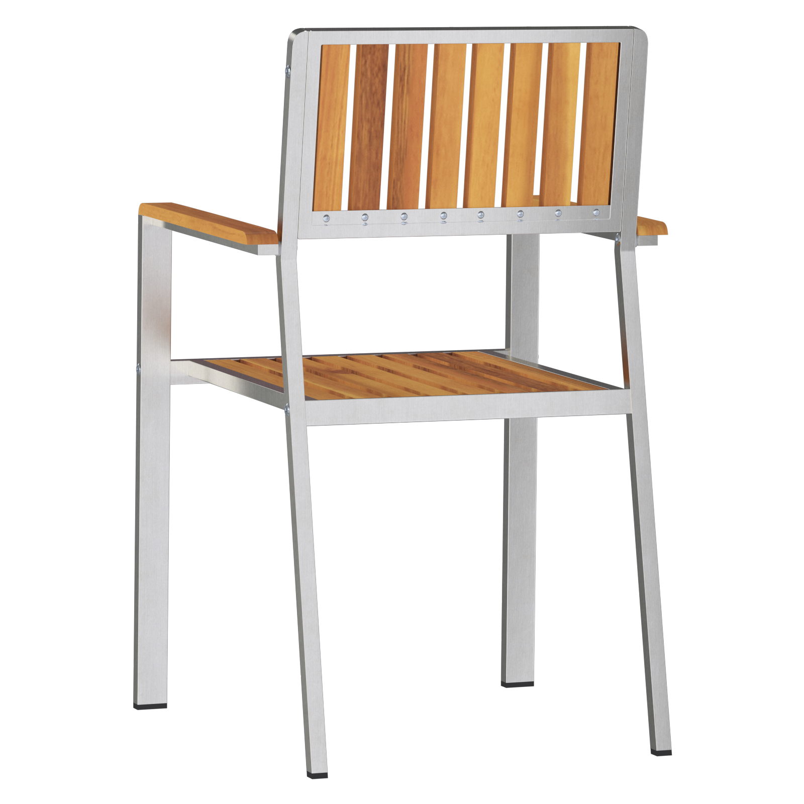 Scaune de grădină stivuibile  6 pcs 54.5x56x87 cm Lemn masiv de tec, Scaune de grădină stivuibile  4 pcs Lemn masiv de tec și metal, Scaune de grădină stivuibile  2 pcs Lemn masiv de tec și metal GartenMobel Dekor