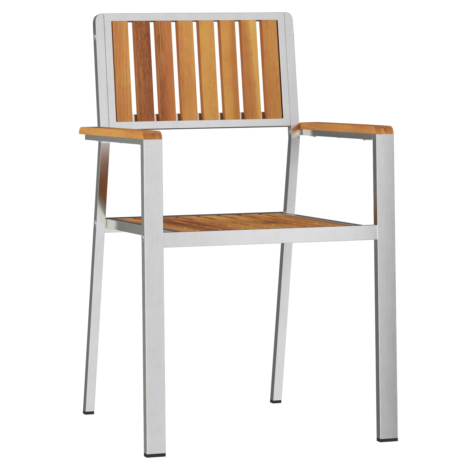 Scaune de grădină stivuibile  6 pcs 54.5x56x87 cm Lemn masiv de tec, Scaune de grădină stivuibile  4 pcs Lemn masiv de tec și metal, Scaune de grădină stivuibile  2 pcs Lemn masiv de tec și metal GartenMobel Dekor