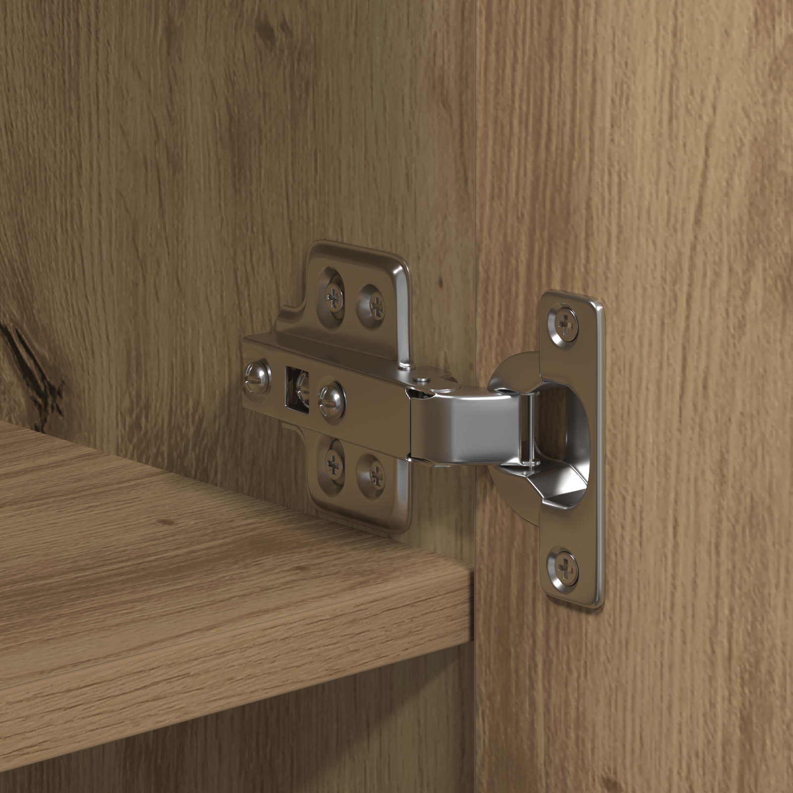 Bufet Artisan Oak 70x42.5x185 cm Lemn prelucrat GartenMobel Dekor