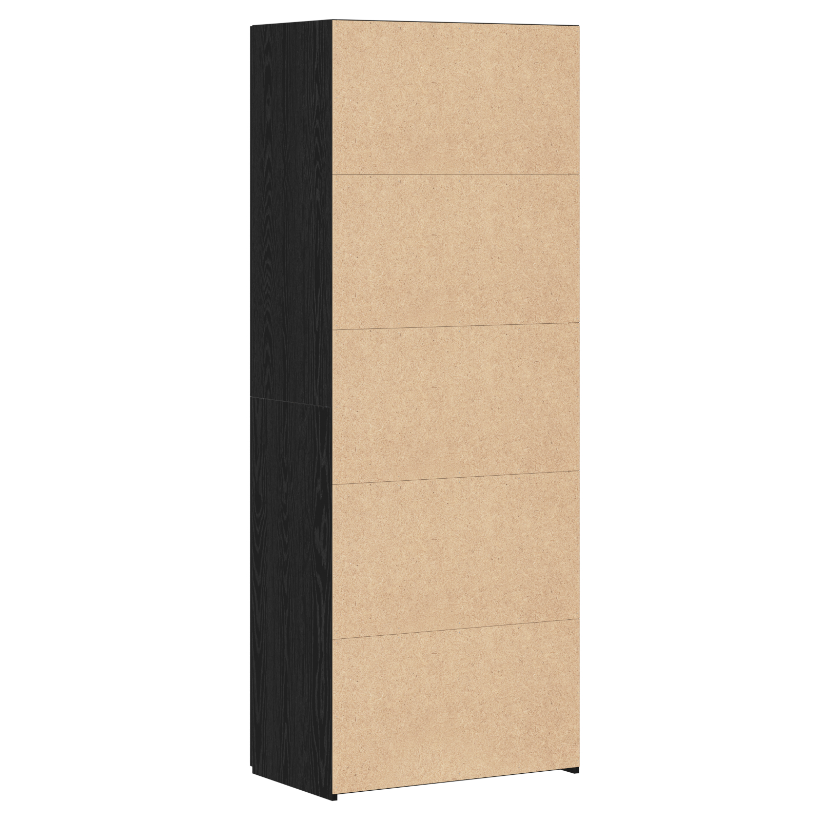 Bufet Negru 70x42.5x185 cm Lemn Prelucrat GartenMobel Dekor