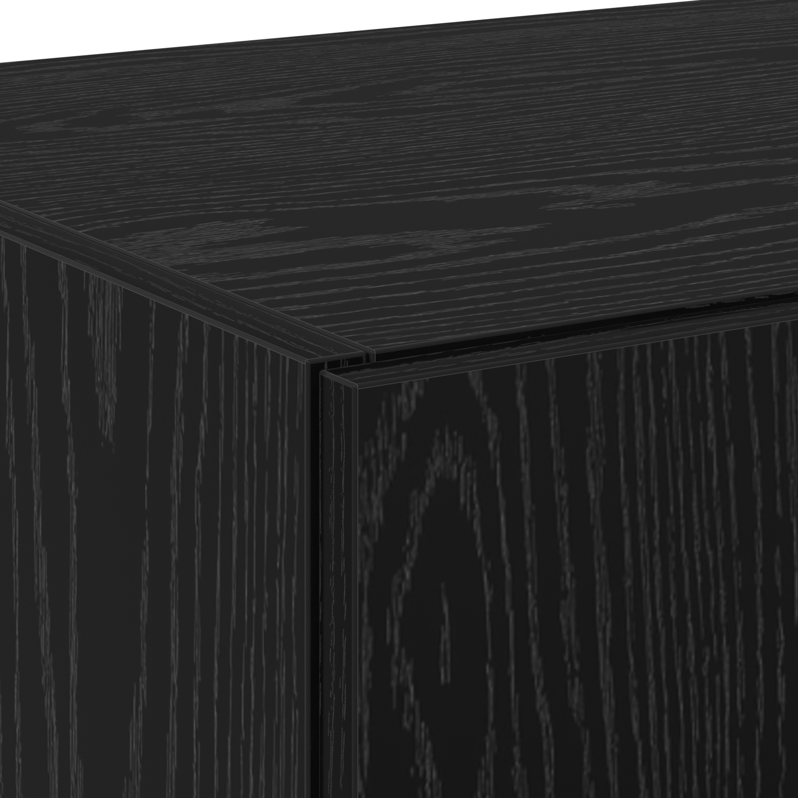 Bufet Negru 70x42.5x185 cm Lemn Prelucrat GartenMobel Dekor