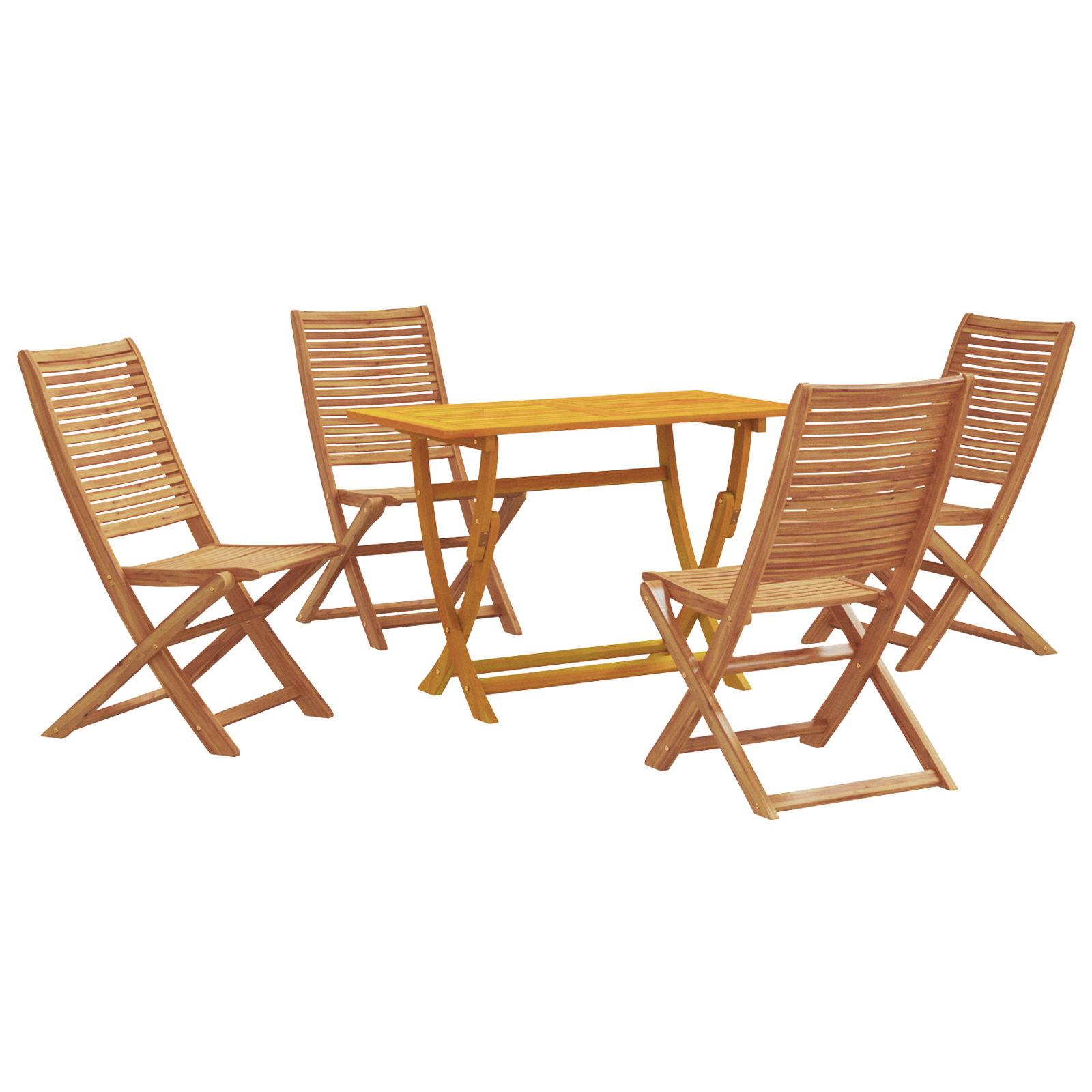 Set de Dining pentru Grădină cu 5 Piese Lemn Masiv Acacia GartenMobel Dekor