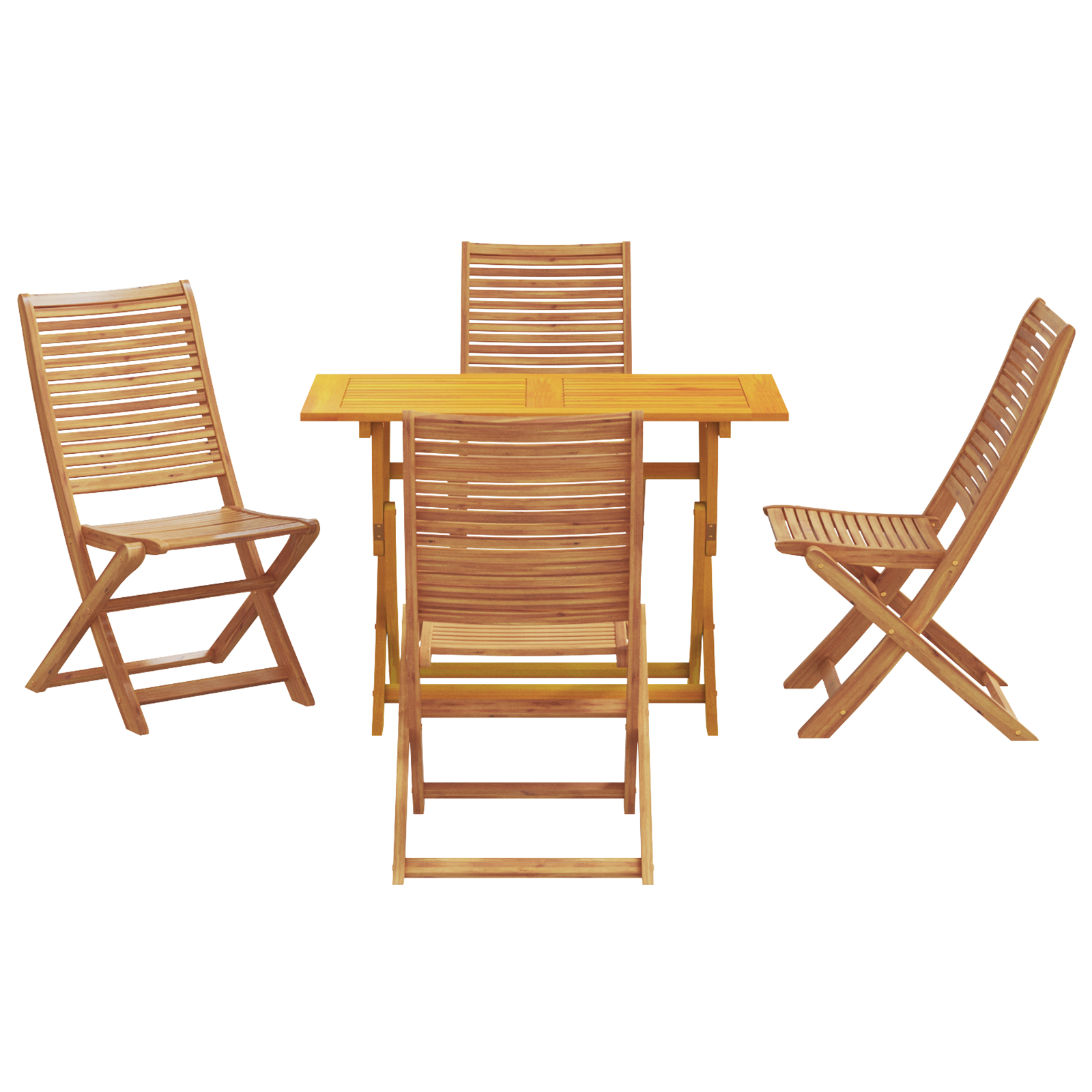 Set de Dining pentru Grădină cu 5 Piese Lemn Masiv Acacia GartenMobel Dekor