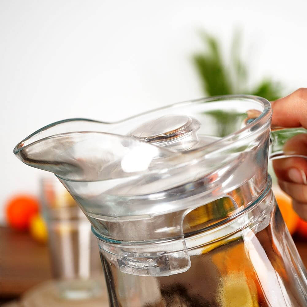 Cană de Sticlă cu Capac 1,4 l Handy KitchenServ