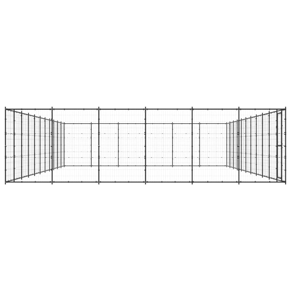 Padoc pentru câini de exterior, 79,86 m², oțel GartenMobel Dekor